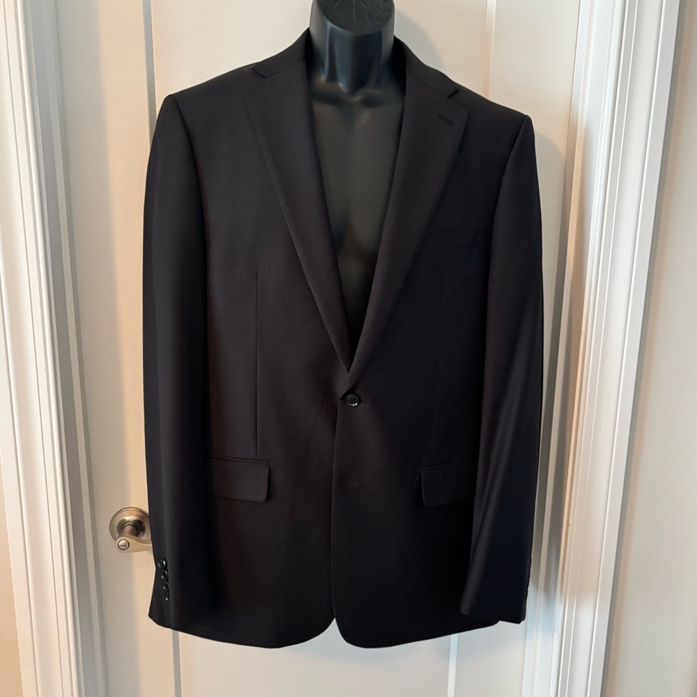 Calvin Klein Men's Black Suit 2 pc